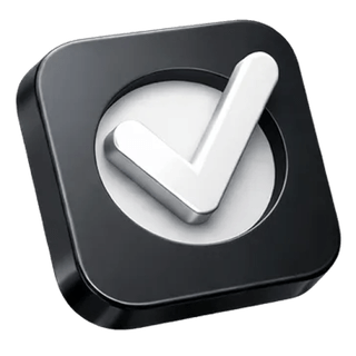 3D checkmark confirmation icon featured on the Noble Trustica about page